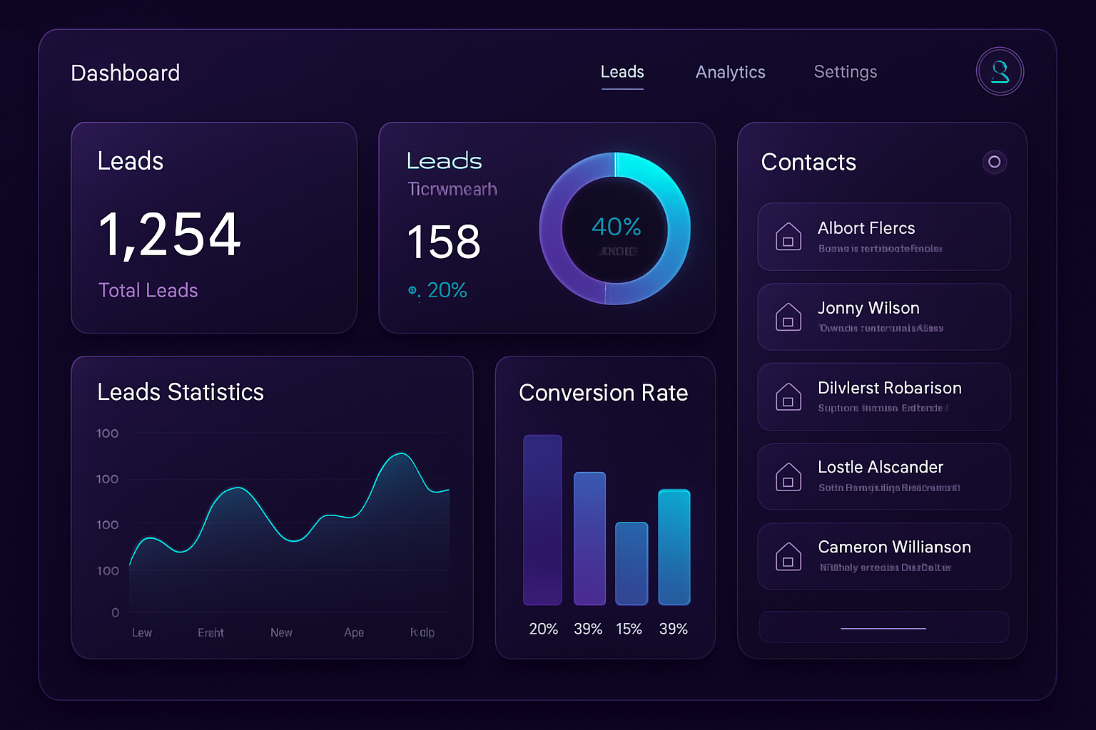 Dashboard LeadfyImob